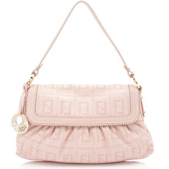 Fendi Handbags - Fendi Leather Pink Peforated Chefs Bag - Pristine